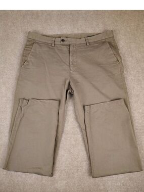 Mens John Varvatos Taupe Chinos Pants W34 L32 Cotton/Linen